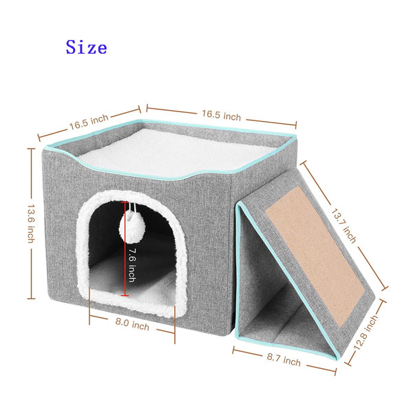 Tucker Murphy Pet™ Chabak Square Cat Bed Wayfair